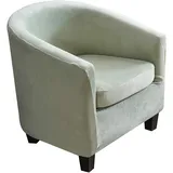 GYHH 2-teilige Sesselschoner Sesselüberwurf Sesselhusse Sesselbezug Elastisch Stretch Sesselbezug Für Clubsessel Loungesessel Schonbezug Für Stretch (Mint Green)
