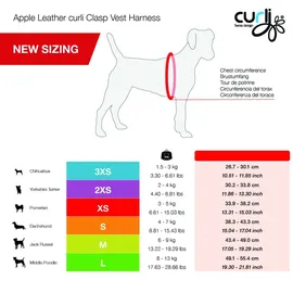 Curli Apple Hundehalsband Braun 2XS