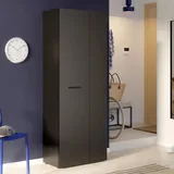 Forte NET106 Garderobenschrank 68,7 x 36,5 x 181,1 schwarz