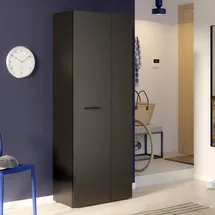 Forte NET106 Garderobenschrank 68,7 x 36,5 x 181,1 schwarz