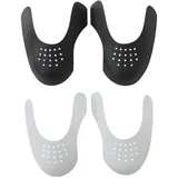 vidaXL Knickschutz 2 Paar EU 41-47 Kunststoff Schwarz