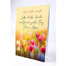 LUMA Aufstellkarte Was ich Dir wünsche... DIN B6 Schrift, 1 St.