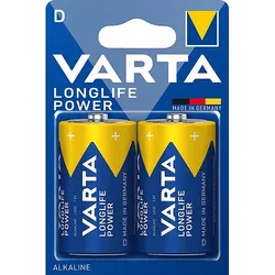 Varta Longlife Power Mono D LR20 Alkaline Batterie - 2er Verpackung