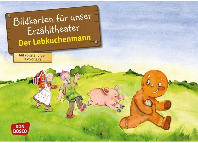 Märchen Für Unser Erzähltheater / Der Lebkuchenmann  Kamishibai Bildkartenset  Box