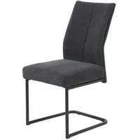 Möbel Kraft Cord-Schwingstuhl ¦ grau ¦ Maße (cm): B: