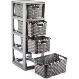 branq home essential Regal 23 x 29 x 65 cm Anthrazit