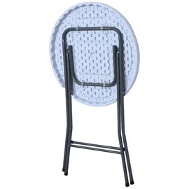 ACAMP Le Havre Stehtisch Ø 80 x 110 cm Grau/Weiß