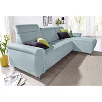 sit&more Ecksofa »Township L-Form«, wahlweise mit elektrischer Wallfree-Funktion blau