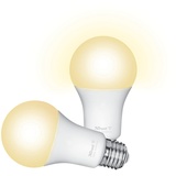 Trust WiFi E27 Smart Lampe, Dimmbar E27 LED Birne, Leuchtmittel für Alexa und Google Home, Kein Hub Erforderlich, 2.4GHz Glühbirne RGB, WI-Fi Lampe, Weiß - 2er-Pack
