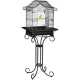 Relaxdays Vogelkäfig Relaxdays 146,5 x 55 x 50 cm schwarz