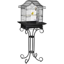 Relaxdays Vogelkäfig Relaxdays 146,5 x 55 x 50 cm schwarz