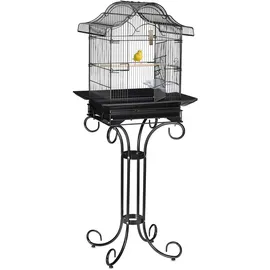Relaxdays Vogelkäfig Relaxdays 146,5 x 55 x 50 cm schwarz