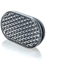 nicht angegeben Fahrrad Frontreflektor Weitwinkel 60x35 StVZO genormt Weiss