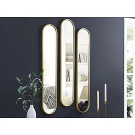 vente-unique Wandspiegel oval 23 x 120 cm Goldfarben