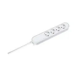 Steckdoseneinheit SMART 4xCEE7/3 ws Strom 1,5m CEE7/7