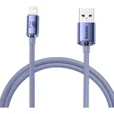 Baseus Crystal Shine cable USB to Lightning 2.4A 1.2m (purple)