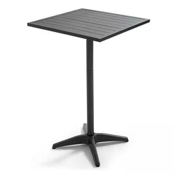 Oviala Business Stehtisch Stehtisch Aluminium schwarz