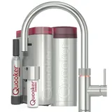 quooker deutschland gmbh Quooker Flex Round Set mit COMBI+ Reservoir & CUBE Voll-Edelstahl **inkl. CUBE Filter Starter Paket** FXRSST COMBI+ CUBE2 *inkl. 7 JAHRE GARANTIE*