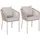MCW Gartenstuhlauflage 2 St. 40 x 40 x 5 cm grau