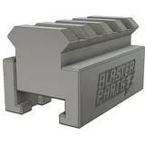 Blasterparts - Adapter SlyDev - NERF Rail zu Picatinny-Rail - Variante 1 - Durchgezogene Stege - 4,5 cm - Batteriebetrieben, Elektrisch
