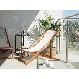 Beliani Gartenliege 97 x 54 x 70 cm Weiß