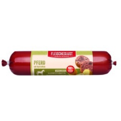 Fleischeslust Wurst Singleprotein 8x400g Pferd