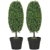 Homcom Künstliche, Grün, Kunststoff, 60 cm, Dekoration , Zubehör,