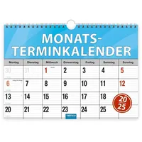 Trötsch Verlag Biella Wire-O Wochen-/Monatsterminkalender 168 Seiten Blau