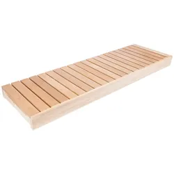 Erle Saunabankmodul 140 mm Höhe, Abmessung: 400x2100 mm inkl. Unterkonstruktionsrahmen