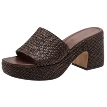 TAMARIS Damen Plattform Pantolette, braun, 41 EU - 41 EU