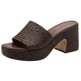 TAMARIS Damen Plattform Pantolette, braun, 41 EU - 41 EU