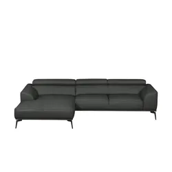 Ravensberger Werkstätten Ecksofa  Atlanta , schwarz , Maße (cm): B: 283 H: 92 T: 173.0