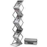 Deflecto Prospektständer zusammenfaltbar/DE36100 silber