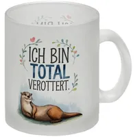 Speecheese Niedlicher Otter Total verottert Glas Tasse Lustige Tasse