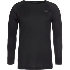 POLARINO Thermounterhemd POLARINO "hoher Wärmerückhalt und atmungsaktiv", Herren, Gr. XL (56/58), 2 Stk., N-Gr, schwarz, Feinripp, Obermaterial: 100% Polyester, unifarben, Rundhals, Unterhemden Thermounterhemd, "Skiwäsche-Set", Skiunterwäsche