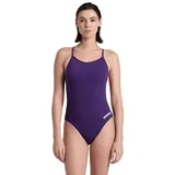 Arena Team Badeanzug Damen LACE Einfarbig - Plum-white - 40