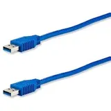 E+P Elektrik USB-A auf USB-A 1,5 m Blau