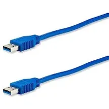 E+P Elektrik USB-A auf USB-A 1,5 m Blau