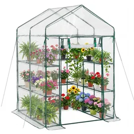 Vevor Foliengewächshaus PVC 137x137x196 cm