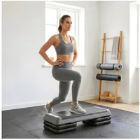 sportnow Aerobic-Stepper Grau 10,5/15,5/20,5cm