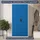 Jan Nowak Mehrzweckschrank 185 x 90 x 45 cm Grau-Blau