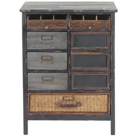 Mendler Apothekerkommode 90 x 65 x 32 cm Mehrfarbig
