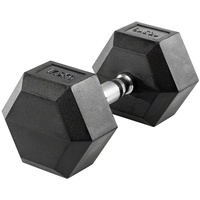 Sport-Tec Hex Kompakthantel aus Gummi, 17,5 kg, Hexagon-Hantel