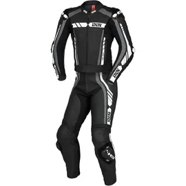 IXS Sport RS-800 1.0 2-Teiler Motorrad Lederkombi, schwarz/grau/weiß, - 265