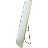 Fragix Standspiegel, Gold, Metall, 40x150x4 cm, Spiegel, Standspiegel