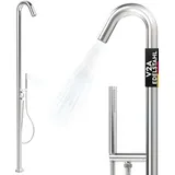 lawa living and lifestyle Gartendusche Silber