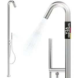 lawa living and lifestyle Gartendusche Silber