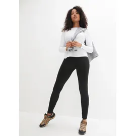 bonprix Thermoleggings Skinny Fit Schwarz 52/54