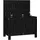 furnicato Gartentruhe 76 x 42,5 x 54 cm Schwarz