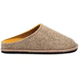 Löwenweiss Easy Bicolor Uni Filz-Pantoffel aus Schurwolle Hazelnut/Ochre, 6800BC-352-54 - Beige - 47